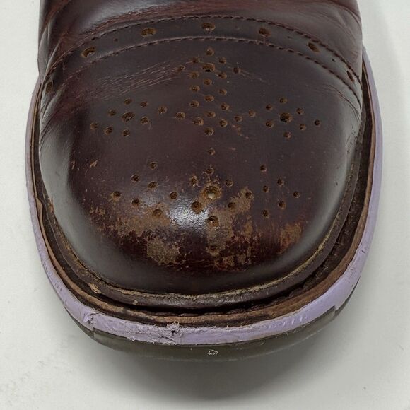 Nike Lunar Clayton Golf Shoes Mens 10.5 Burgundy Leather Spikeless 628535-600 - Picture 9 of 16